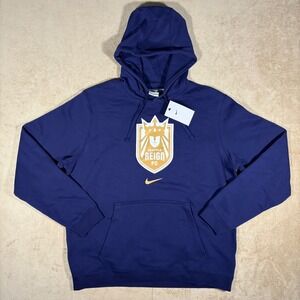 Nike NWSL Seattle Reign FC Swoosh Hoodie Pullover Navy Blue Size Large NWT